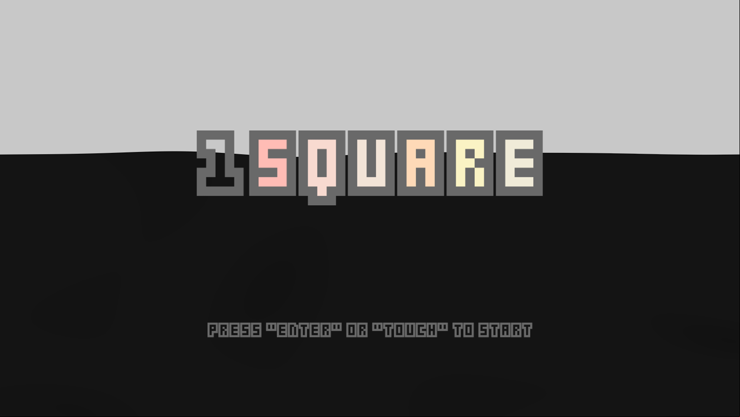 1 Square Game Welcome Screen Screenshot.