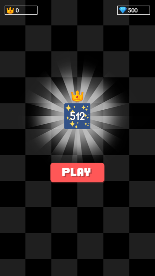 2048 Block Blast Puzzle Game Welcome Screen Screenshot.