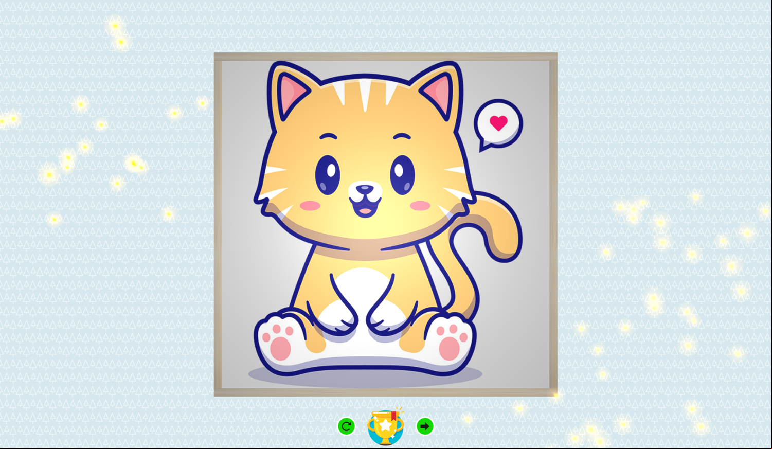 3D Kid Sliding Puzzle Game Level Complete Screenshot.