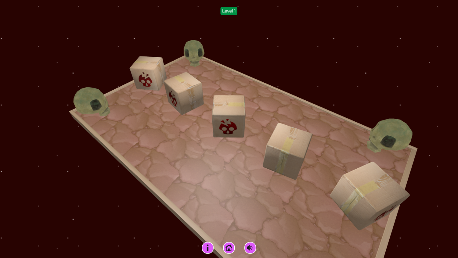 3D Monster Box Game Level Shuffle Screenshot.