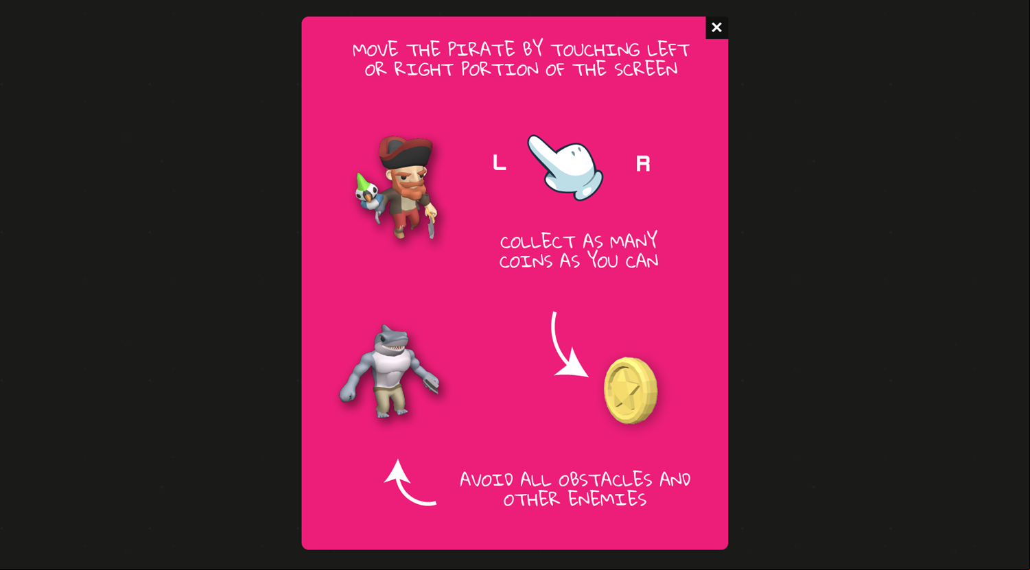 3D Pirate Game How To Play Screenshot.