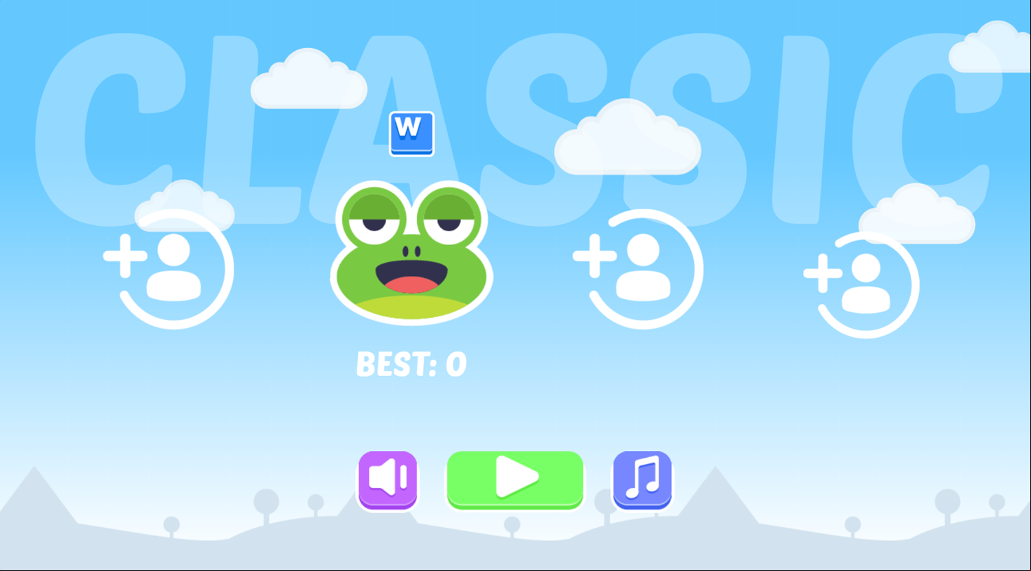 4 Player Tank Game Welcome Screen Screenshot.