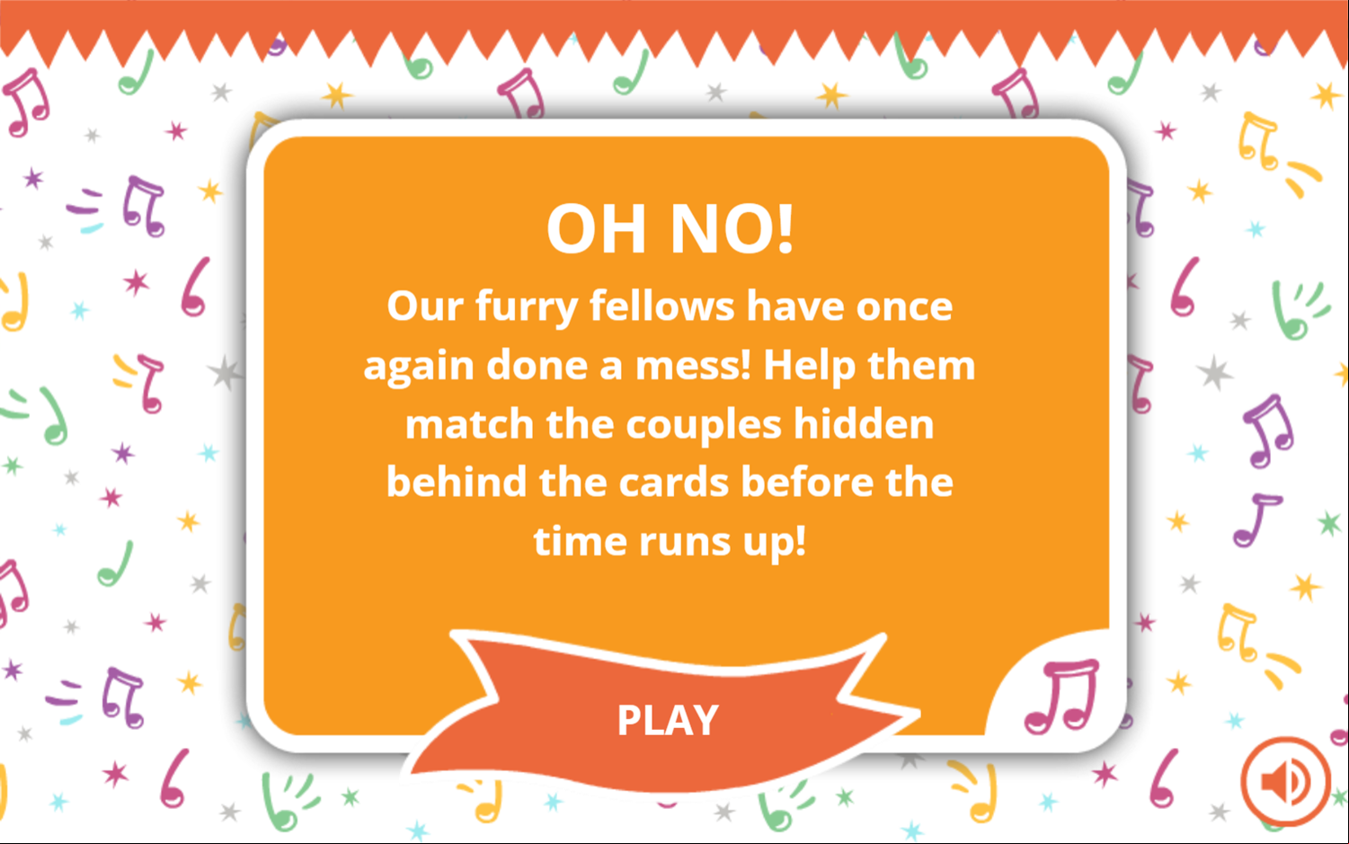 44 Cats Memory Game Goal Screenshot.