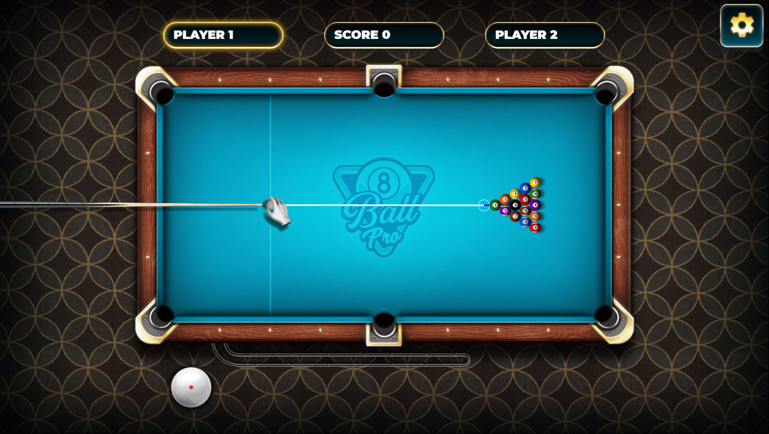8 Ball Pro Game Start Screenshot.
