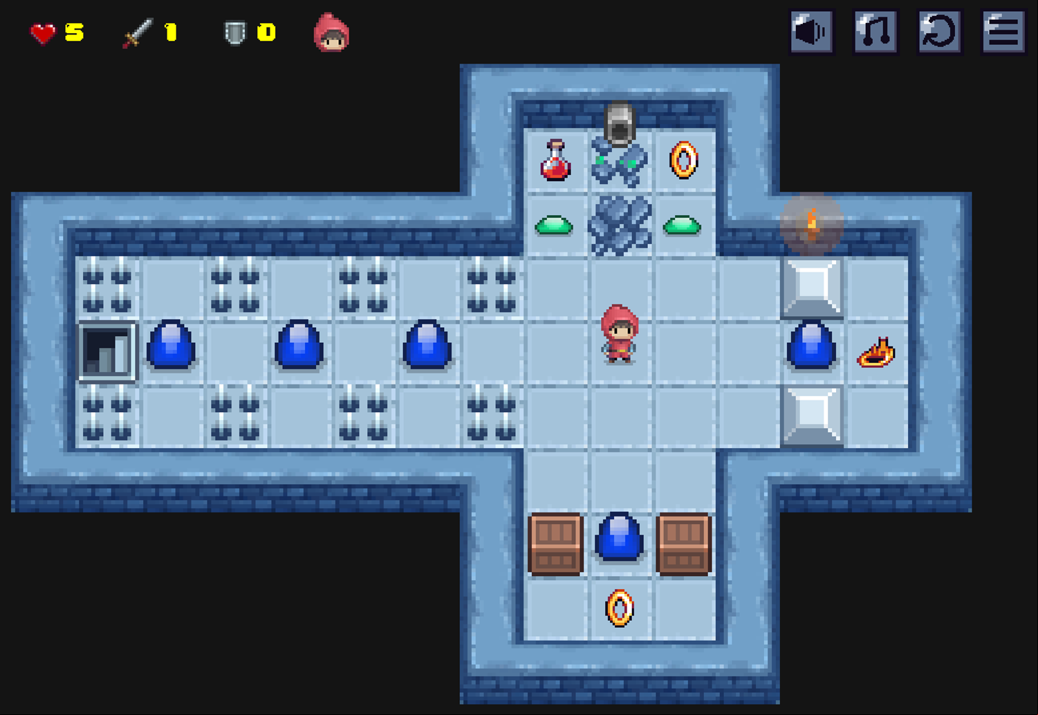 Dungeon Knight Game Screenshot.