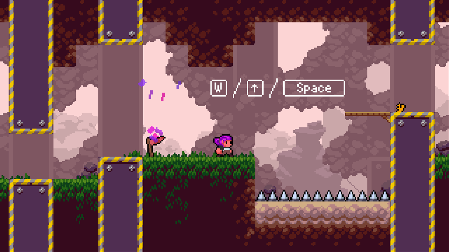 A Keys Path Game Platforming Screenshot.