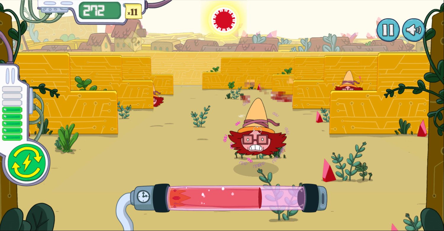 Adventure Time Angry Betty Game Screenshot.