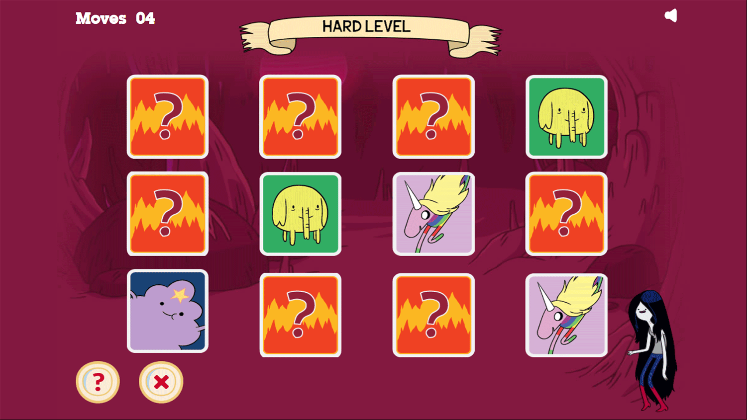 Adventure Time Fangs for the Memories Game Screenshot.