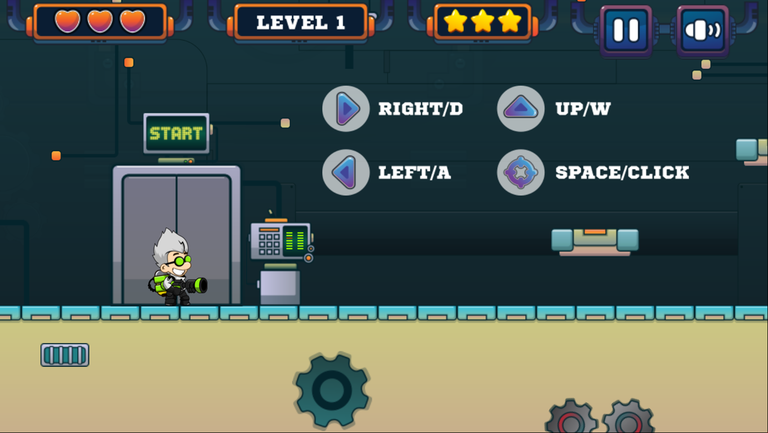 AI Gone Astray Game Movement Instructions Screen Screenshot.