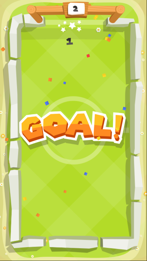 Aim Soccer Game Start Screenshot.