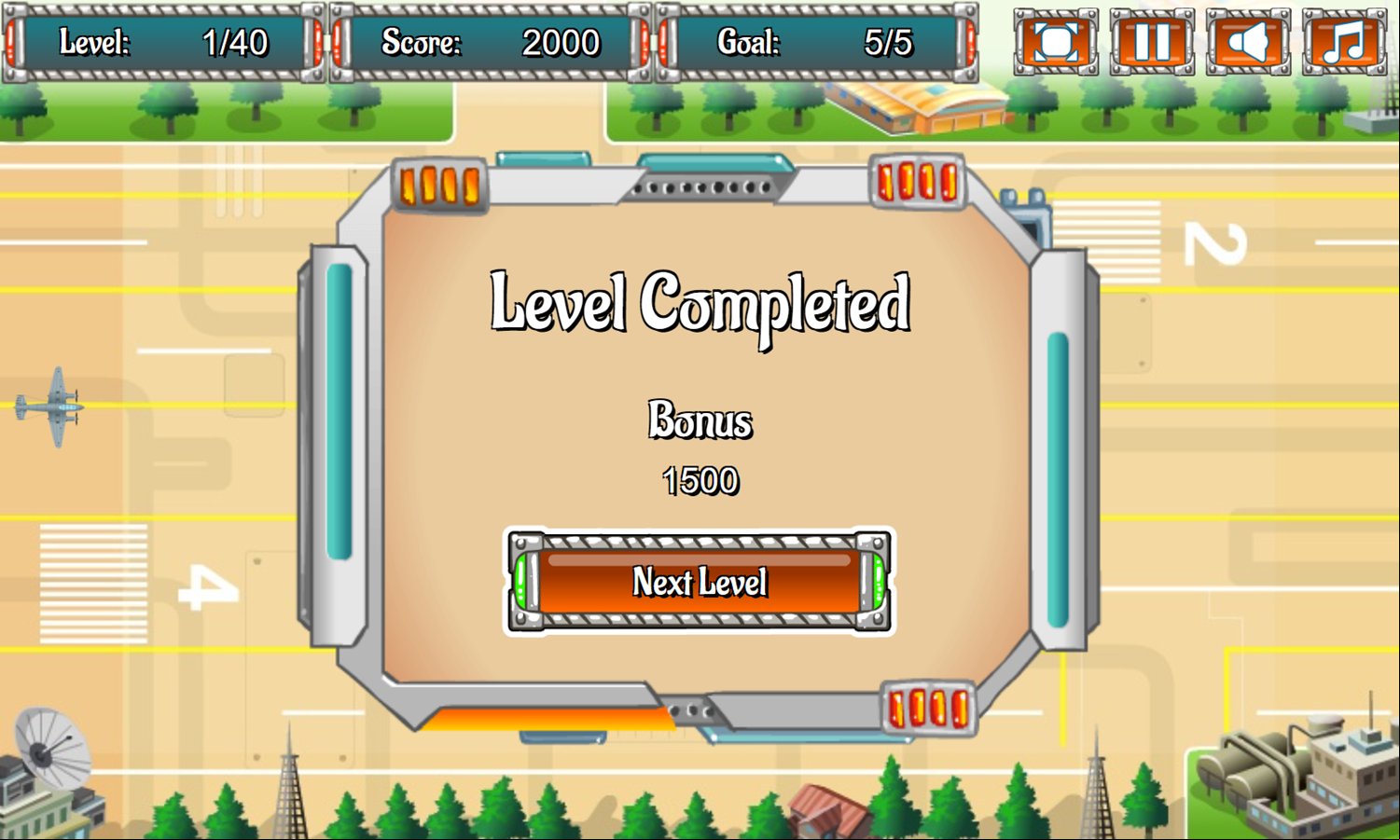 Airport Management 2 Game Level Completed Screenshot.