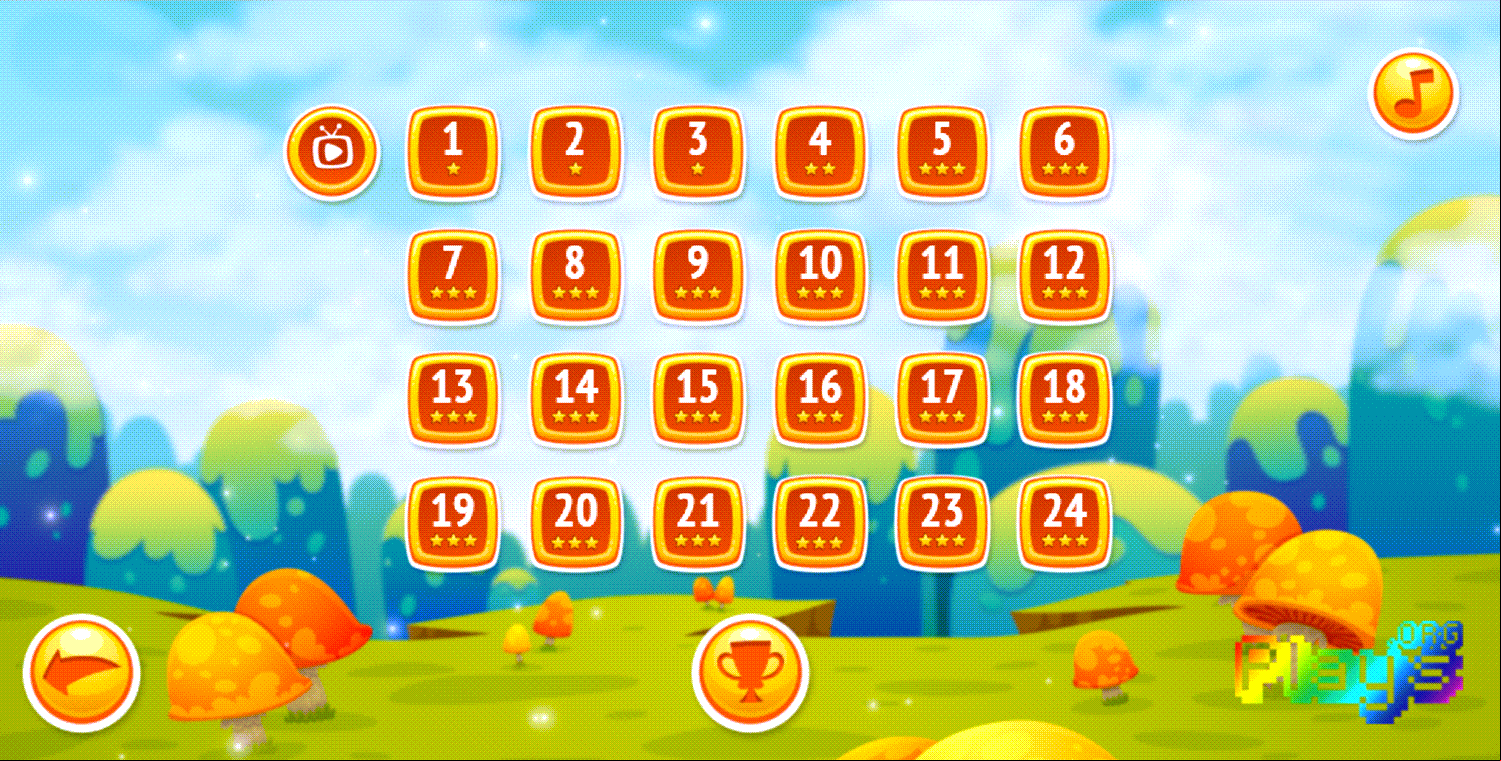 Alarmy Game Level Select Screen Screenshot.