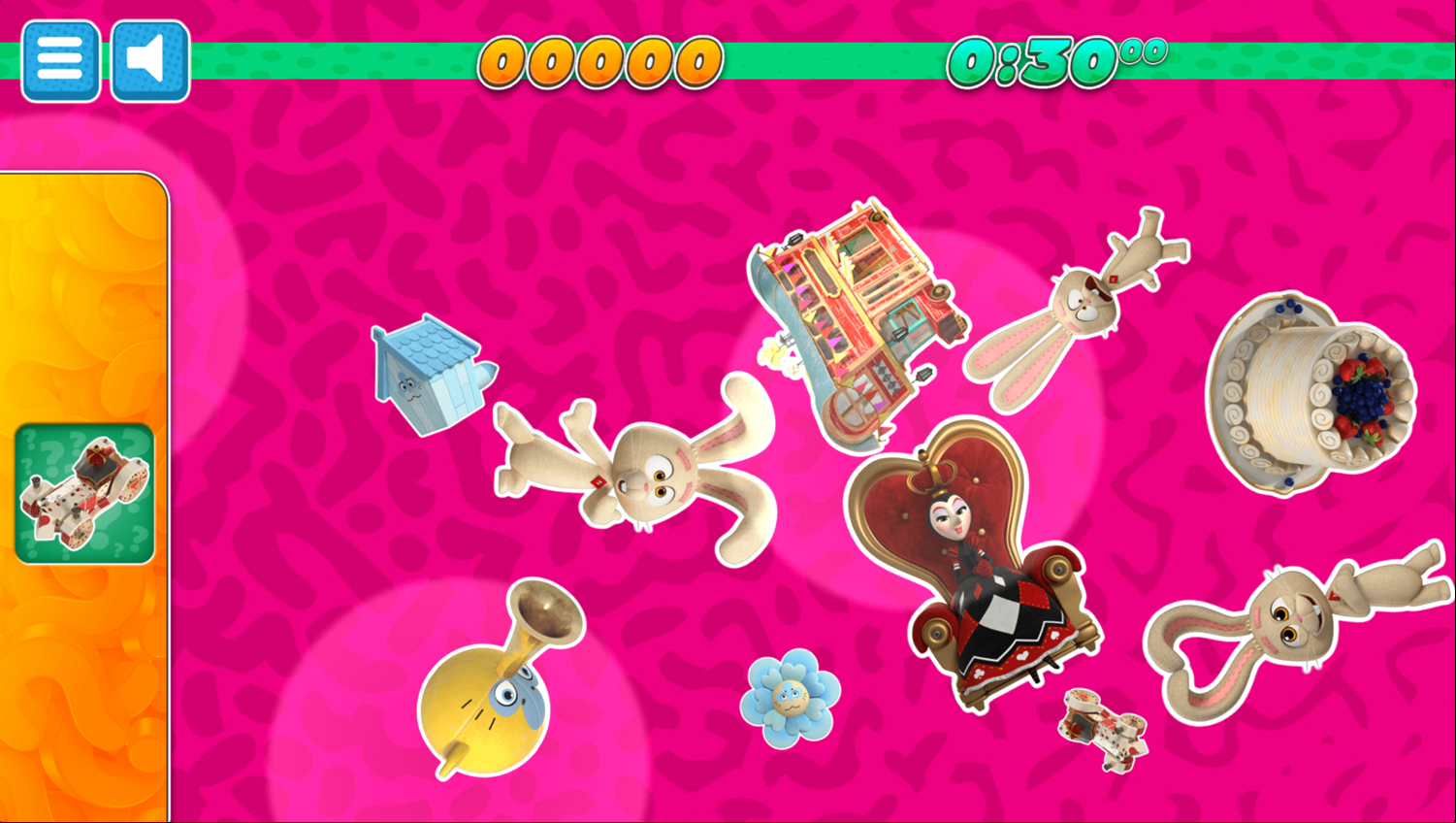 Alice and Lewis Find It Game Start Screenshot.