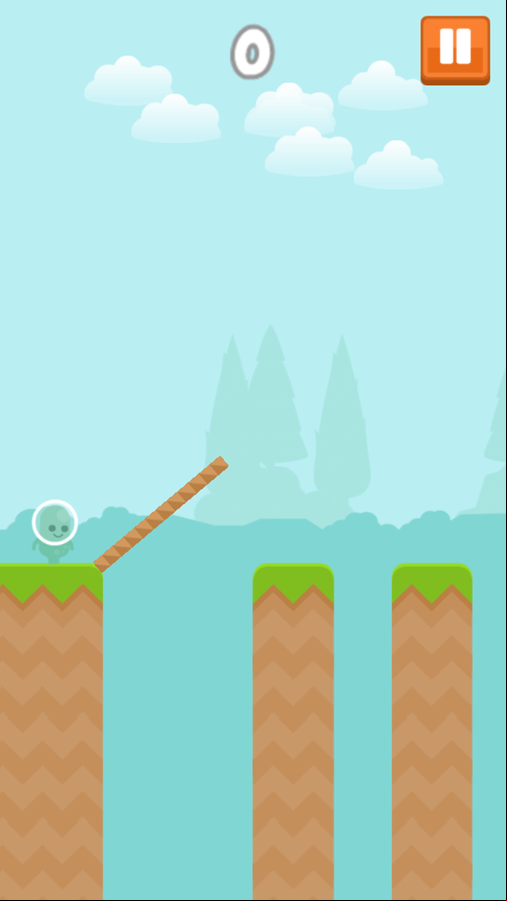 Alien Bridge Game Play Screenshot.