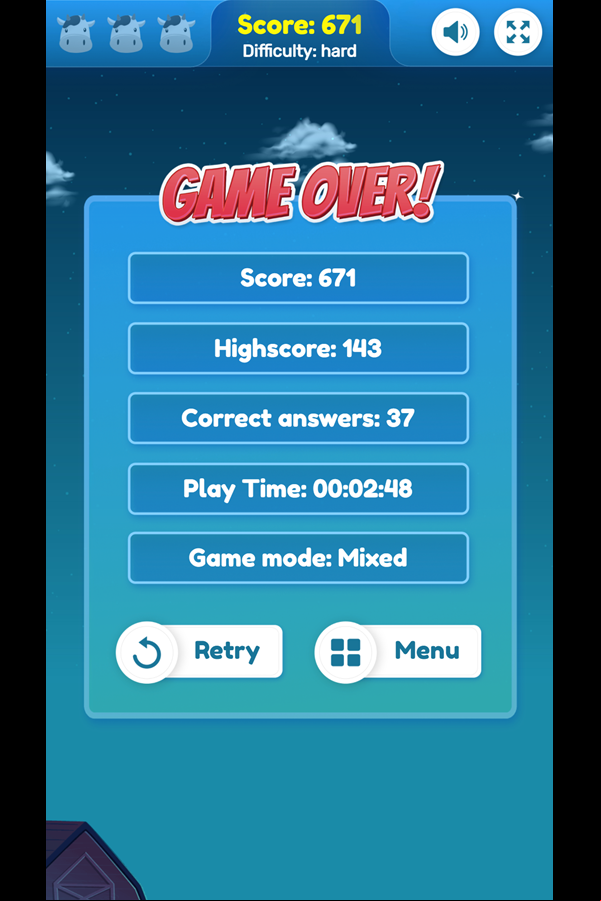 Aliens Vs Math Over Screenshot.