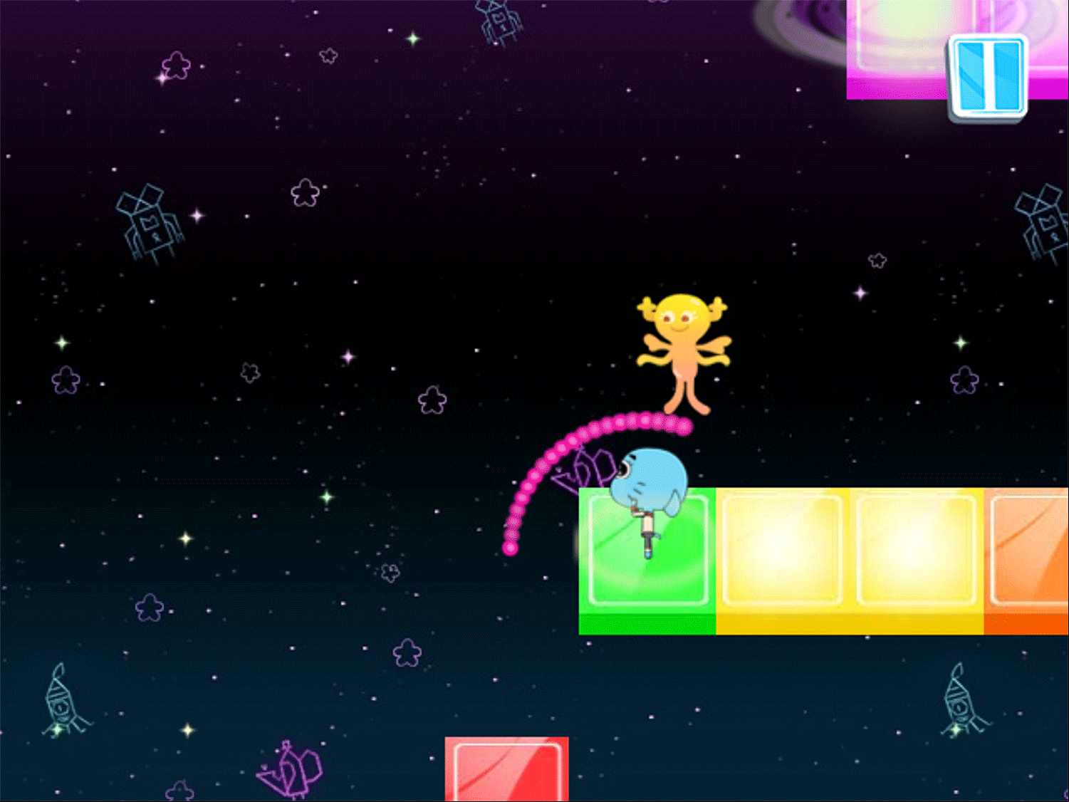 Amazing World of Gumball Gumball's Rhythmic Romance Game Screenshot.