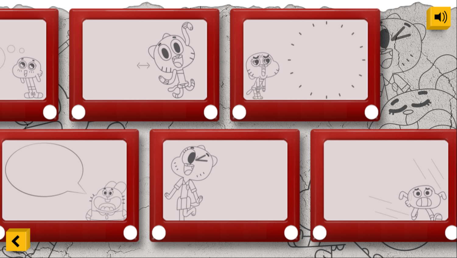 Amazing World of Gumball Storyboard Game Choose Scene Screenshot.