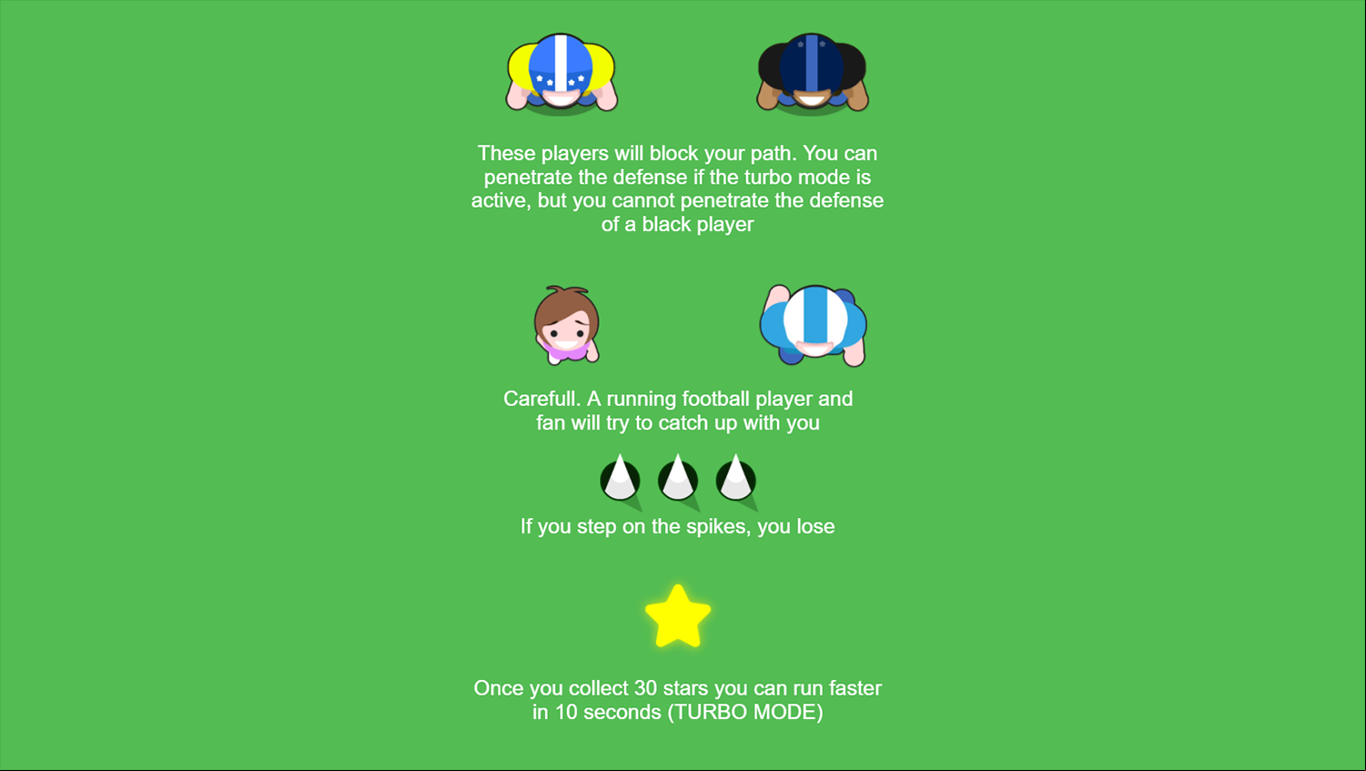 American Football Santa`s Run How To Play Screenshot.