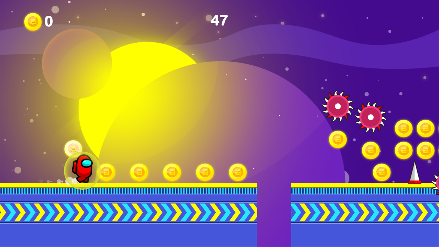 Among Run Game Start Screenshot.
