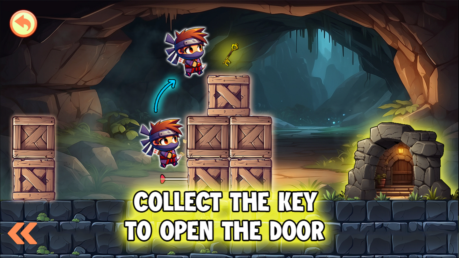 Angel of Archer Game Collect the Keys to Open the Doors Information Screen Screenshot.