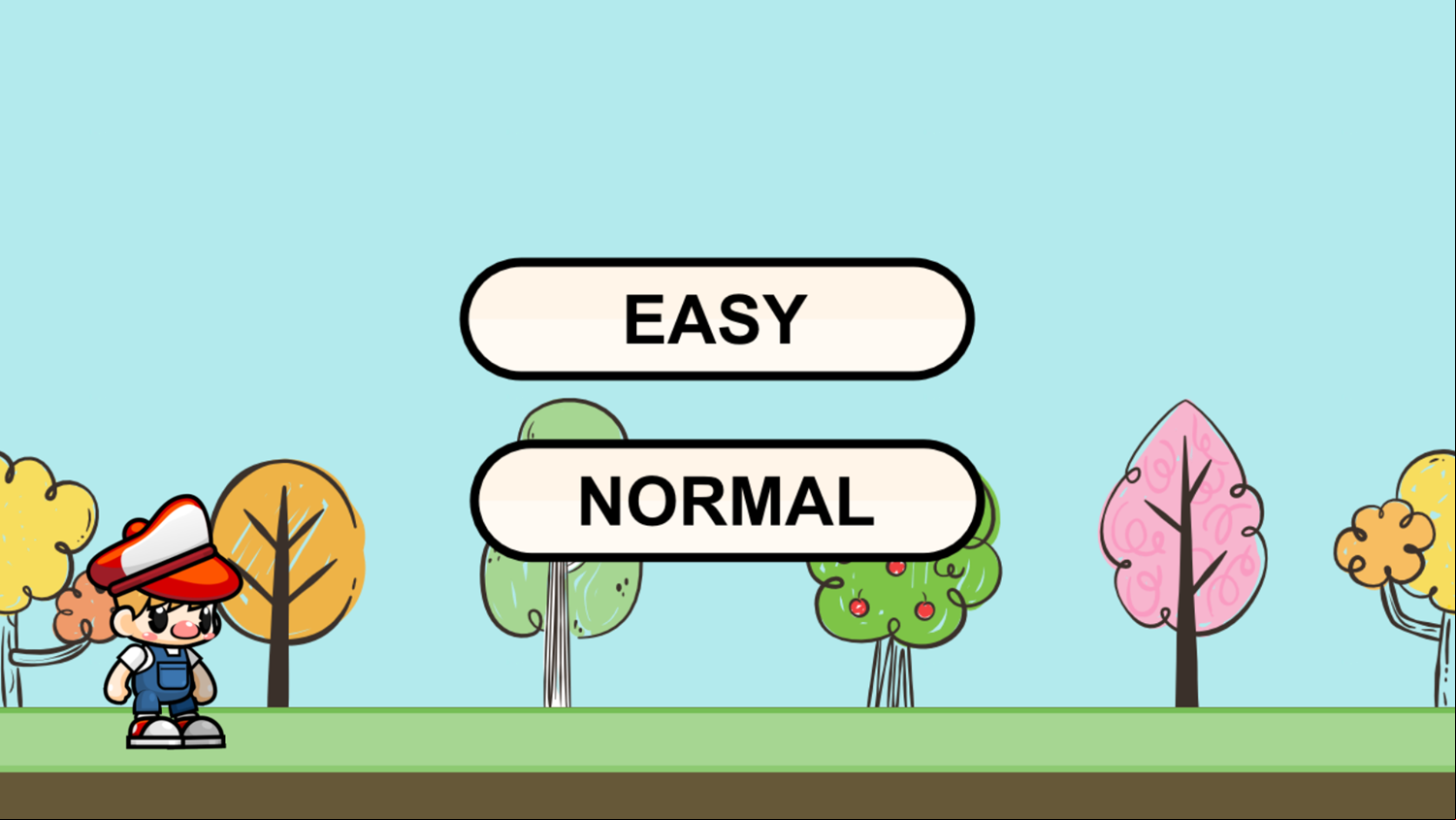 Animals Names Game Difficulty Select Screenshot.