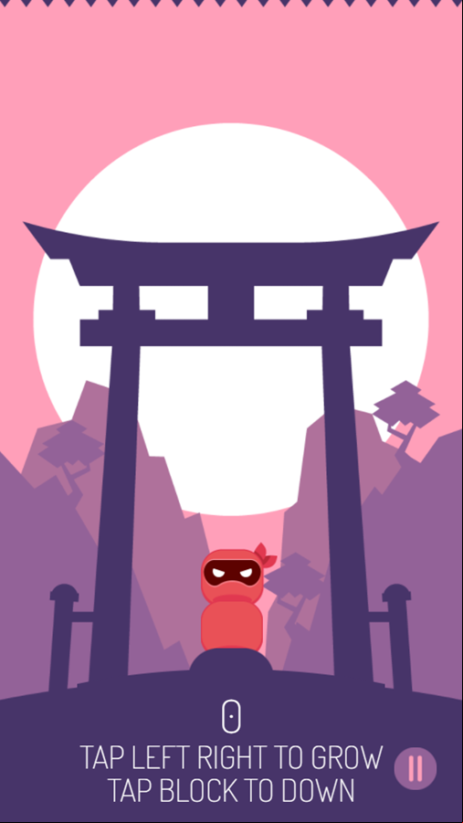Archery Ninja Game Welcome Screen Screenshot.