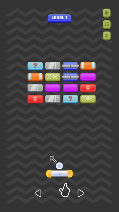 Arkanoid Blocks Game Level Start Screenshot.