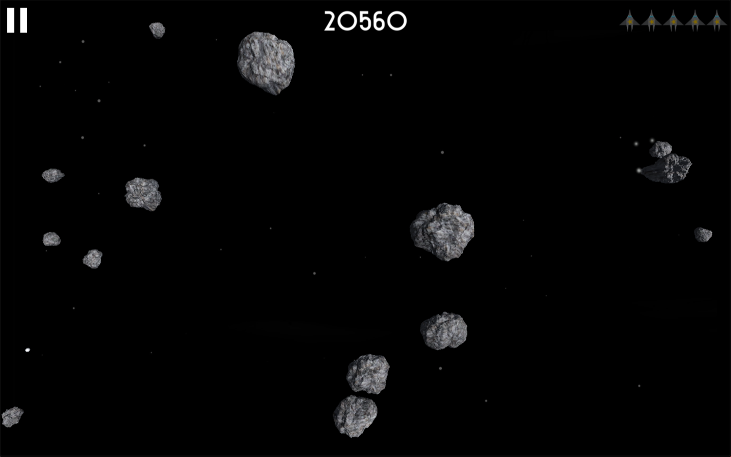 Astro Blast Game Score Screenshot.