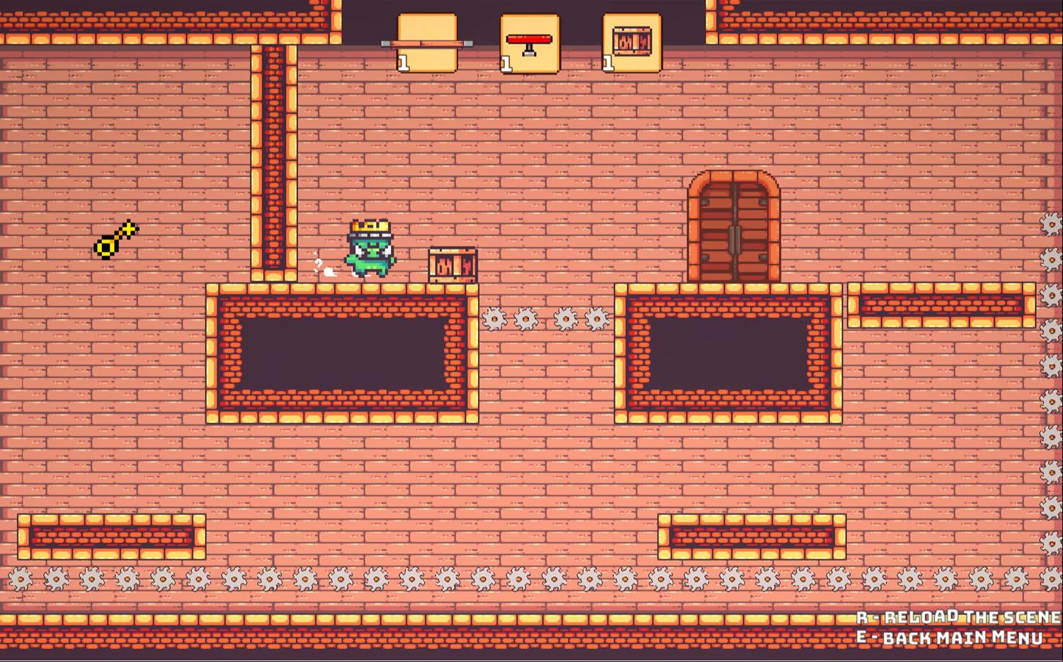 Back and Forth Game Final Level Screenshot.
