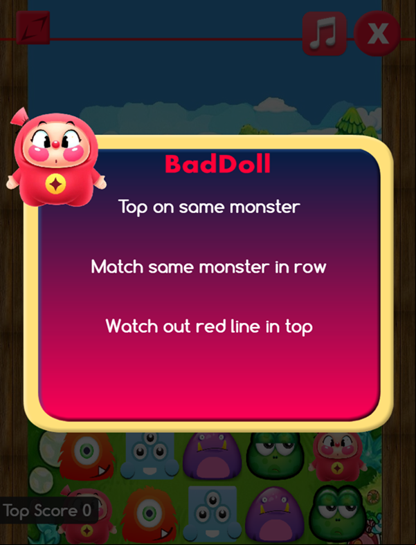 Bad Doll Game How To Play Screenshot.