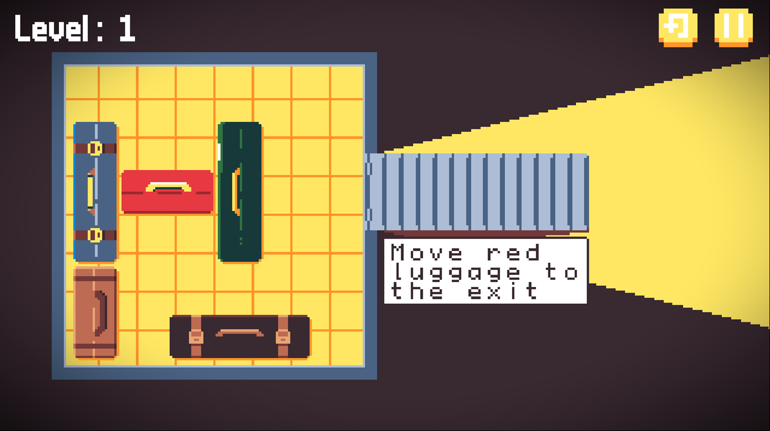 Baggage Reclaim Game Level Start Screenshot.