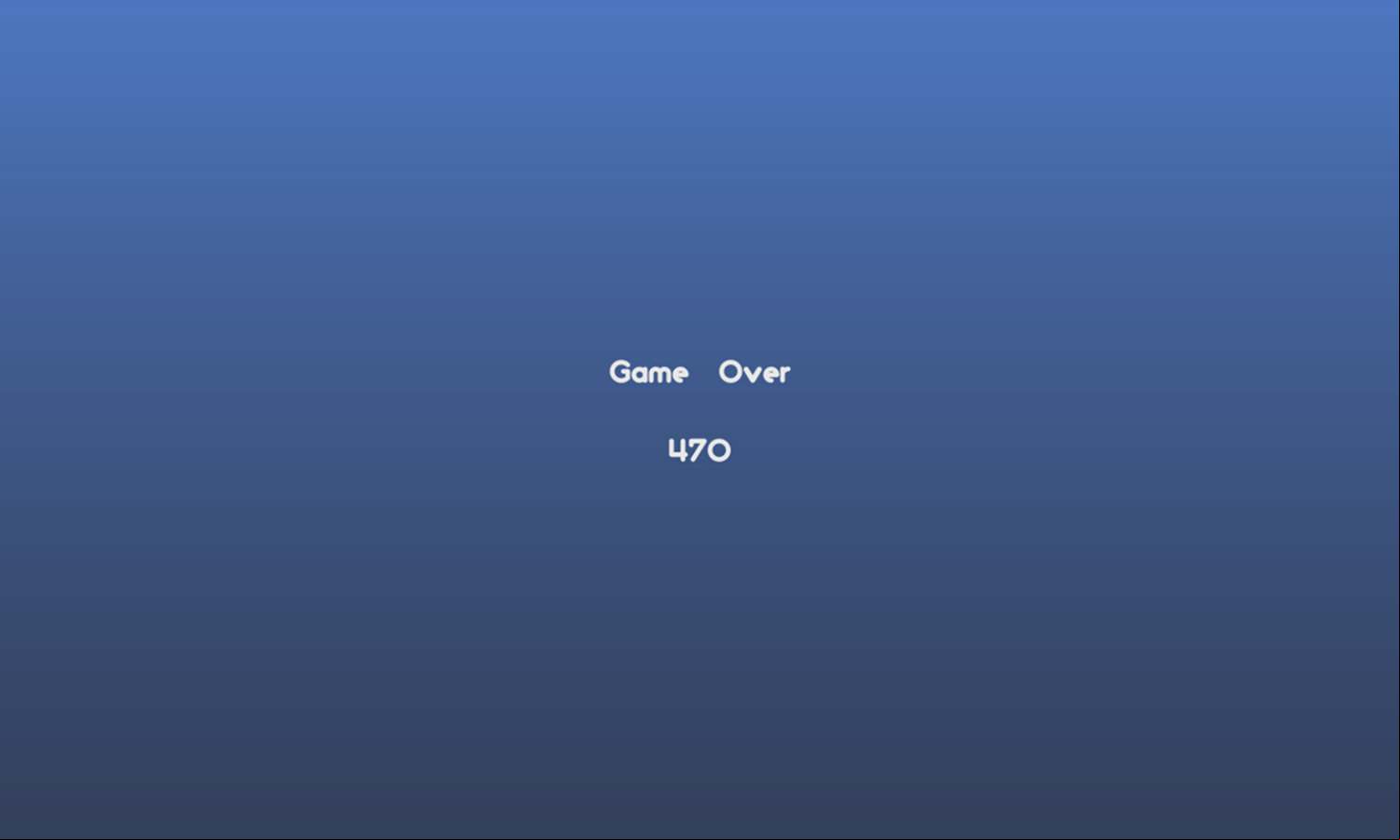 Ball 27 Game Over Screen Screenshot.