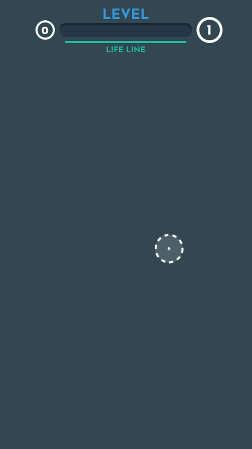 Ball Fall Game Start Screenshot.