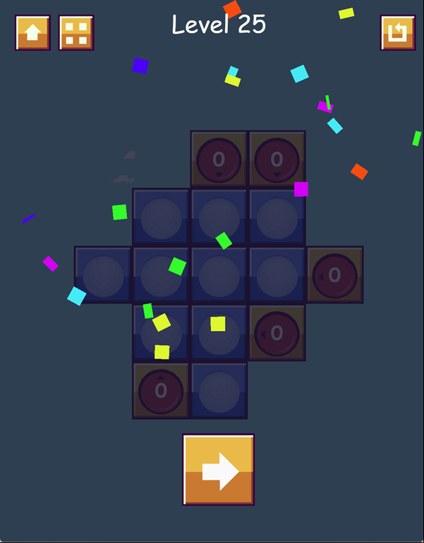 Ball Toss Puzzle Game Level Beat Screenshot.