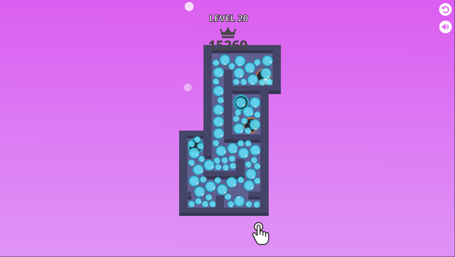 Balloon Maze Game Level Progress Screenshot.