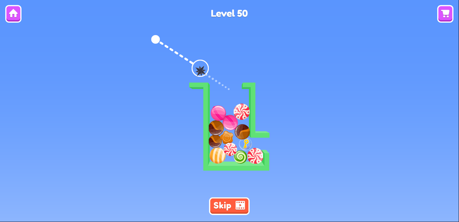Balloon Slicer Game Screenshot.