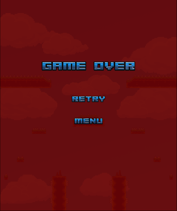 Barbarian Escape Game Over Screenshot.