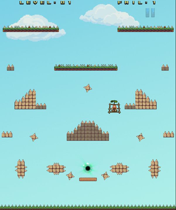 Barbarian Escape Game Screenshot.