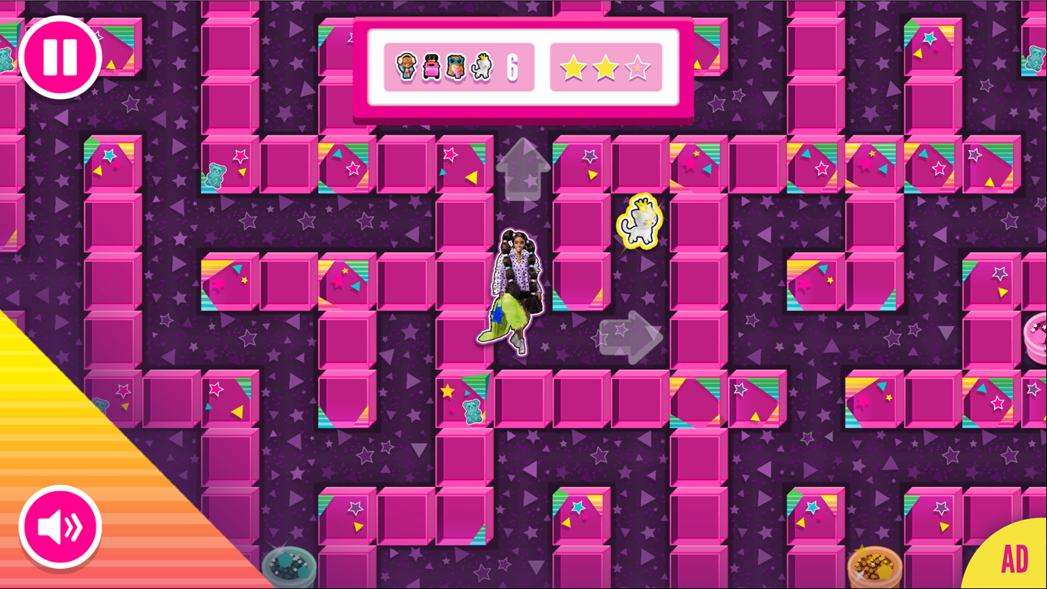 Barbie Extra Mazes Game Screenshot.