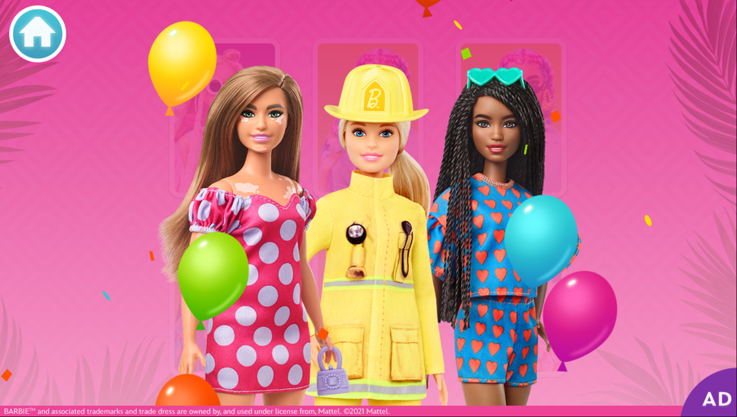 Barbie You Can Be Anything Matching Game Complete Screenshot.