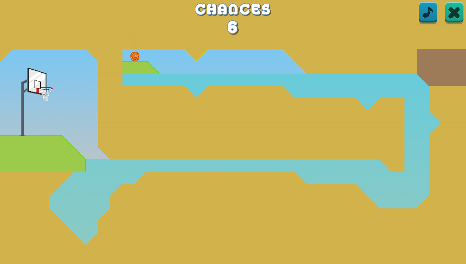 Basketball Challenge Game Level Progress Screenshot.