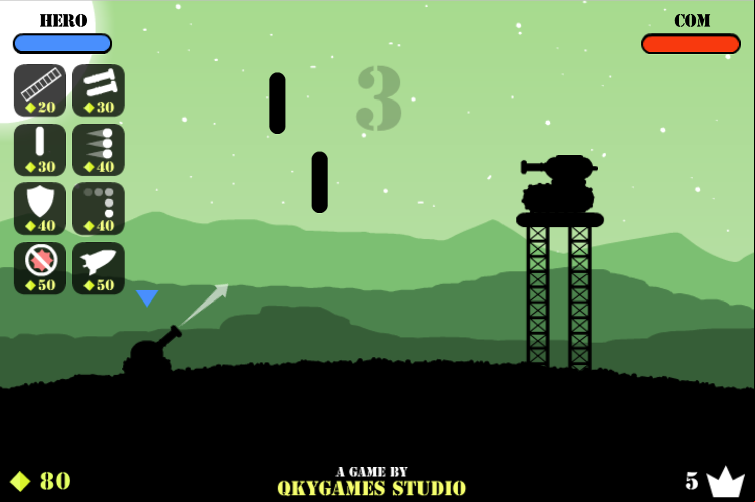 Battle Tank Game Screenshot.