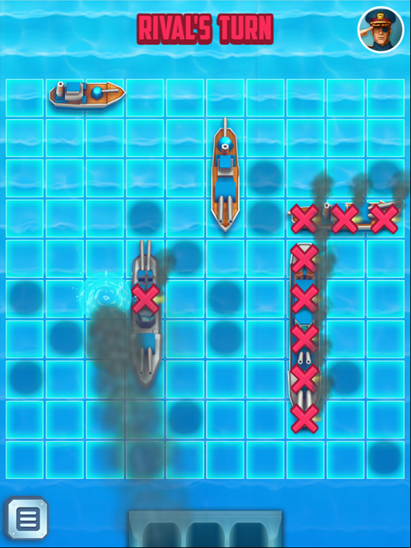 Battleships Armada Opponent Turn Screenshot.