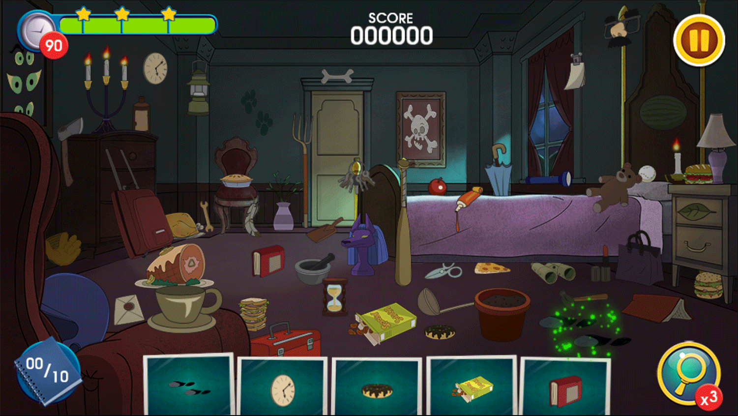 Be Cool Scooby Doo the Mysterious Mansion Game Screenshot.