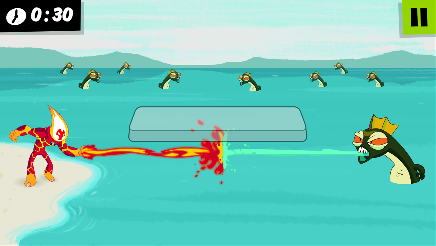 Ben 10 Heatblast fight Game How To Play Screenshot.