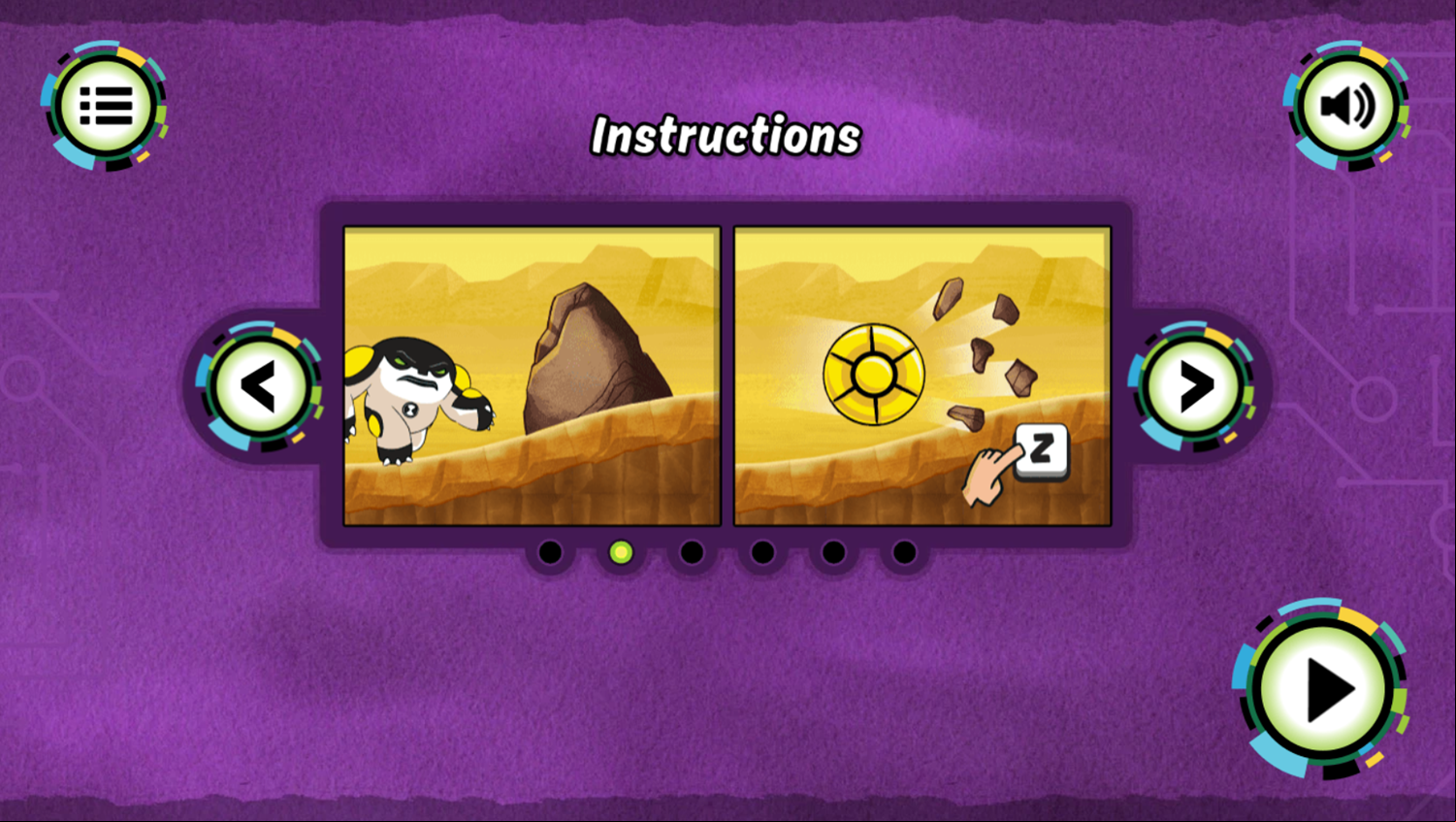 Ben 10 Hero Time Game First Skill Screenshot.