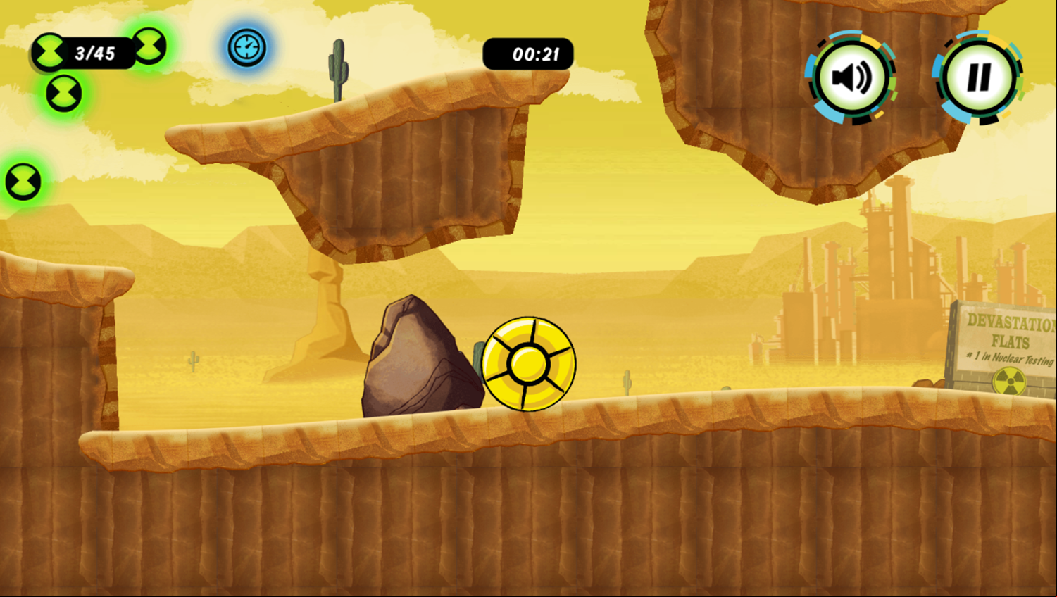 Ben 10 Hero Time Game Screenshot.