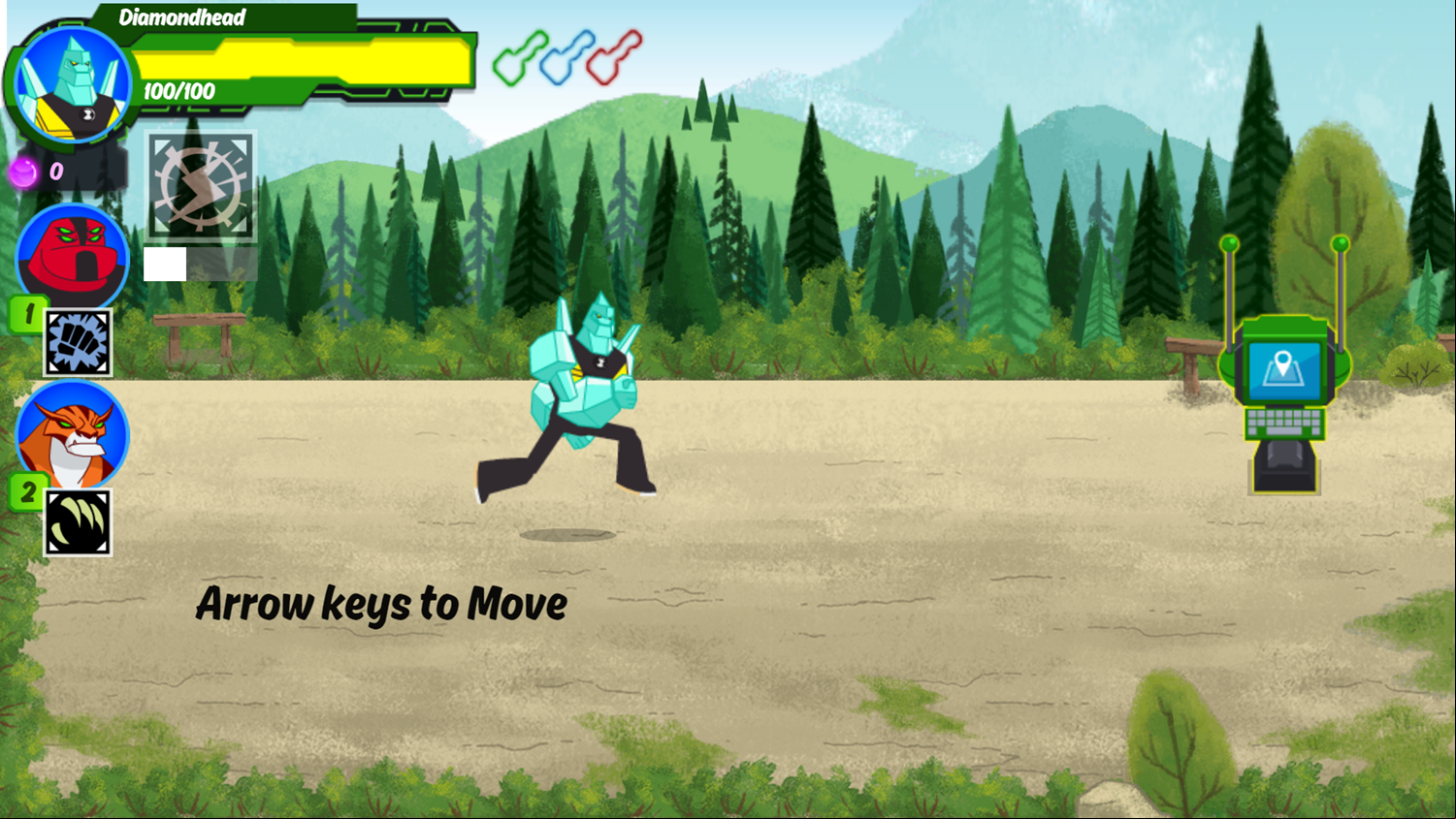 Ben 10 Omnitrix Shadow Game How To Play Screenshot.