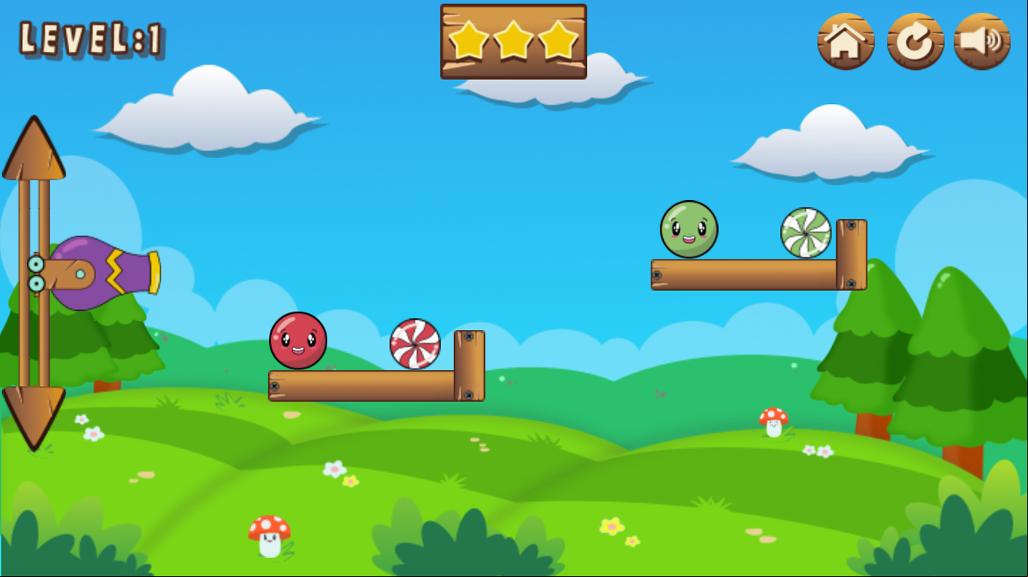 Bill and Will Game Level Start Screenshot.