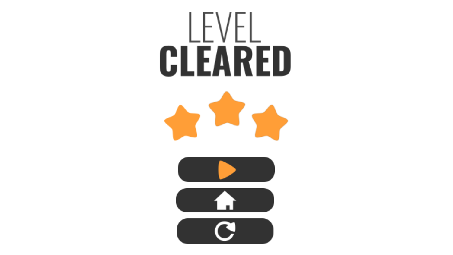 Blasty Bottles Game Level Cleared Screen Screenshot.